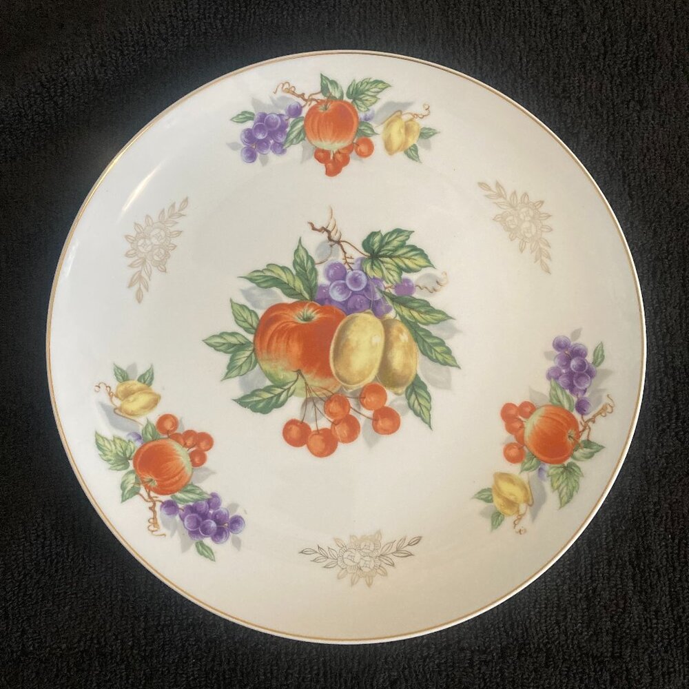 Vintage Ucagco Japan Hand Painted Fruit Plate